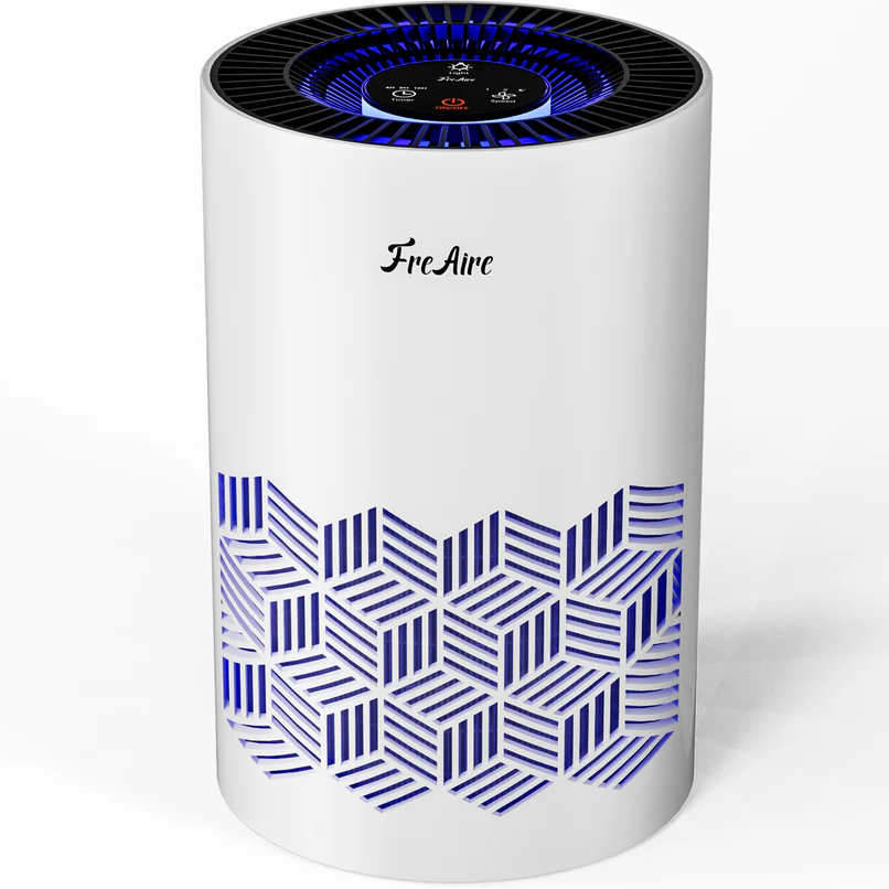 FreAire Air Purifiers for Home, H13 HEPA Air Purifier with RGB Light Air Cleaner For Bedroom Air Cleaner with Speed Control For Dust Smoke Pollen Dander Smell (White)